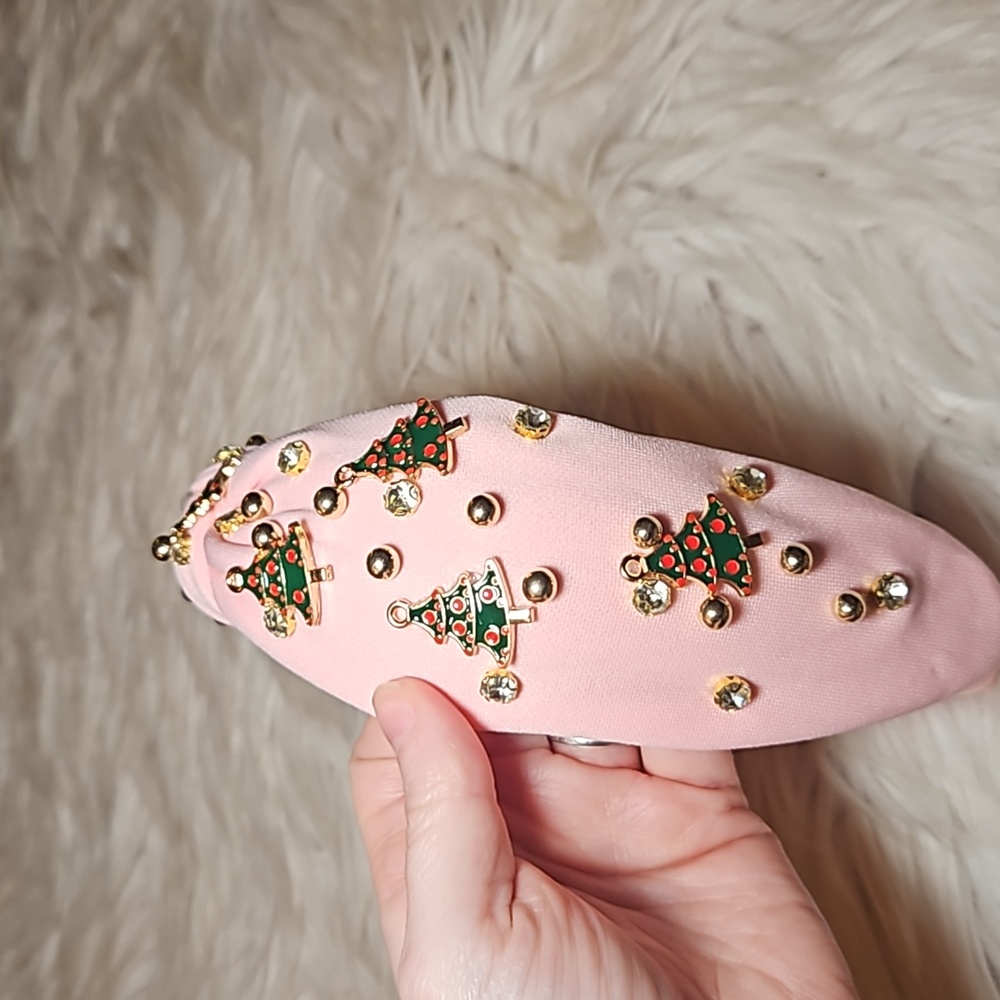 Holiday Cheer Headband | Pink Frost Edition - Picture 4 of 7